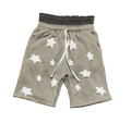 Gray Double Waist Biggie Mo Star Shorts